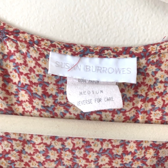 Vintage Susan Burrowes dress floral - Picture 3 of 6